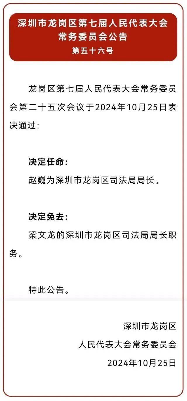 她任深圳一区司法局局长，曾任区委政法委副书记