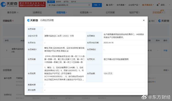 “3·15”曝光保水虾仁涉事企业现状：多家涉事公司被罚